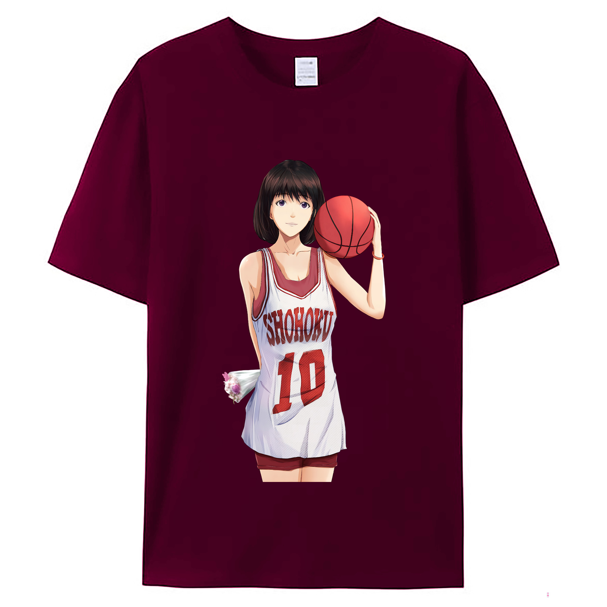 （画像用） SLAM DUNK／スラムダンク レディースカジュアルプリントTシャツ（綿100％）